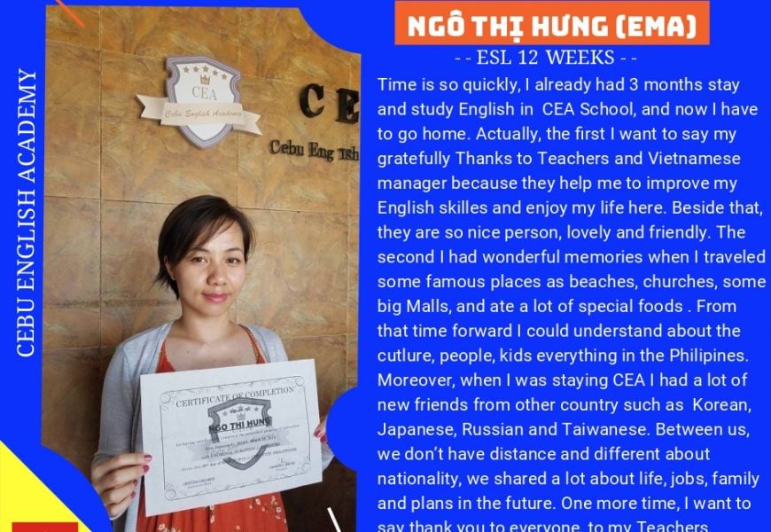 Hưng – CEA: they help me to improve my English skills and enjoy my life here